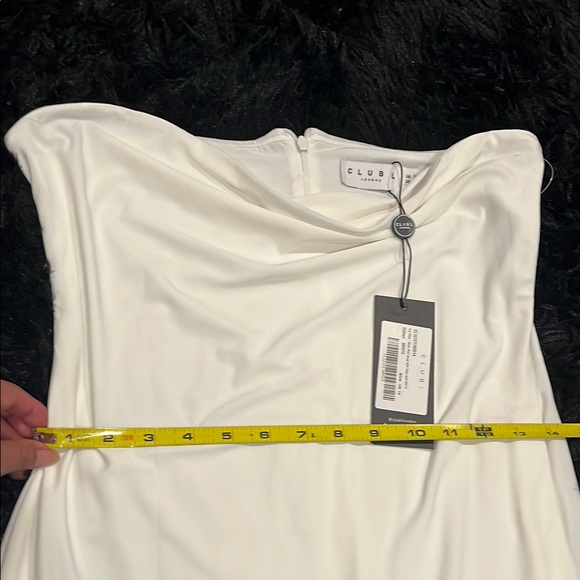Club L London White Strapless Bodycon Dress - Picture 6 of 6